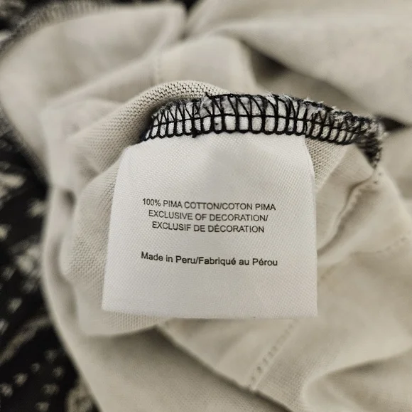 Tory Burch Bologan Knit Aztec Drawstring Dress in Charcoal and White Sz XL - Picture 6 of 10